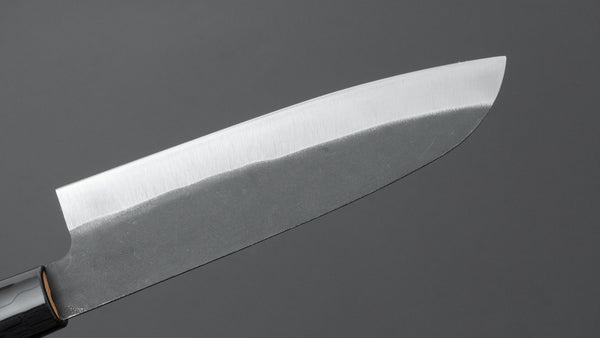 Hitohira Hizen Kurouchi White 2 Santoku 165mm Walnut Handle - Tetogi