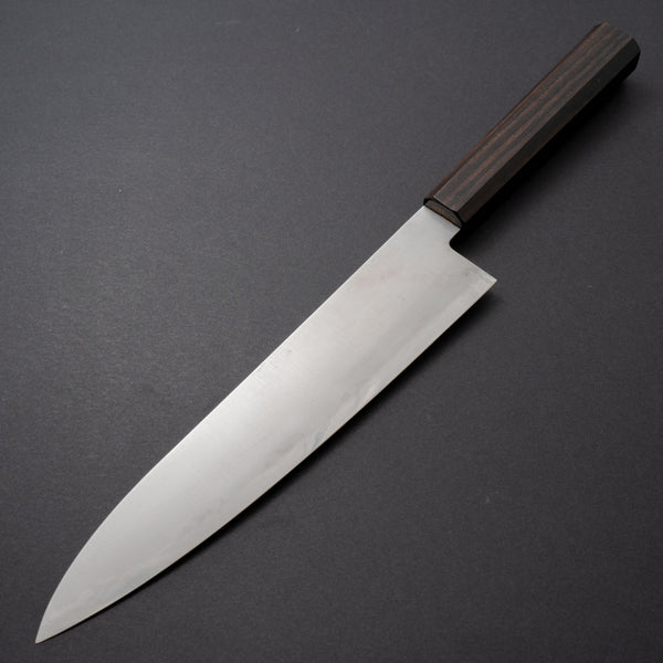 Hitohira Imojiya Blue Super Stainless Gyuto 210mm Ebony Handle (limited) - Tetogi