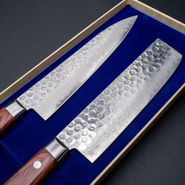 Hitohira Imojiya HG Tsuchime Knife Set (Nakiri 160mm & Gyuto 180mm) Product vendor