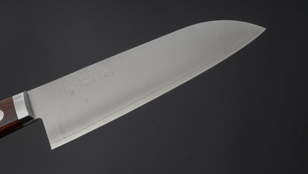 Hitohira Imojiya MZ VG - 1 Santoku 145mm Imitation Mahogany Handle (2 Pins) - Tetogi