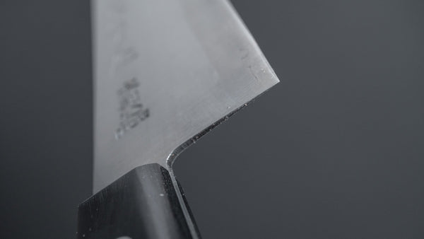 Hitohira Imojiya OKD White #2 Stainless Clad Santoku 180mm Pakka Handle - Tetogi