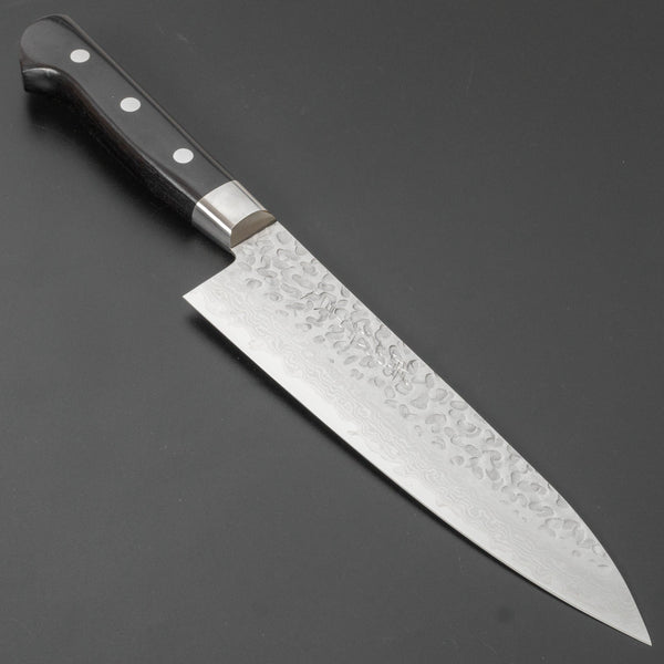 Hitohira Imojiya ST Tsuchime Damascus Gyuto 180mm Pakka Handle (Yo) - Tetogi