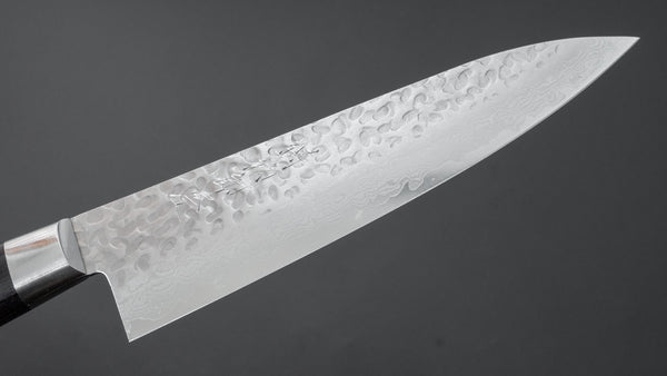 Hitohira Imojiya ST Tsuchime Damascus Gyuto 180mm Pakka Handle (Yo) - Tetogi