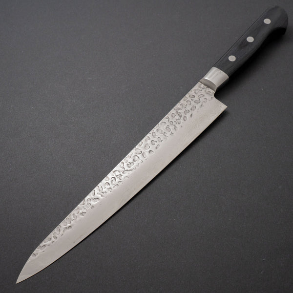 Hitohira Imojiya ST Tsuchime Damascus Sujihiki 240mm Pakka Handle (Yo) - Tetogi