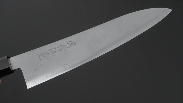 Hitohira Imojiya TH Blue Super Gyuto 210mm Ebony Handle - Tetogi