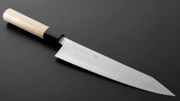 Hitohira Imojiya TH Blue Super Kiritsuke Gyuto 210mm Ho Wood Handle - Tetogi