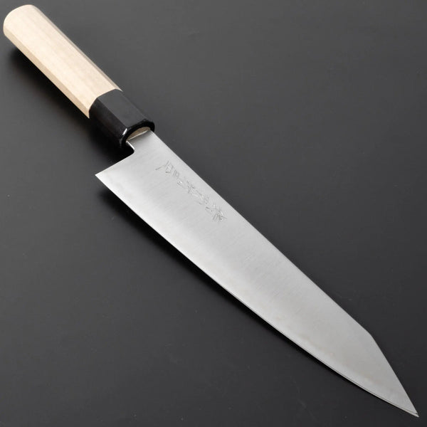 Hitohira Imojiya TH Blue Super Kiritsuke Gyuto 210mm Ho Wood Handle - Tetogi