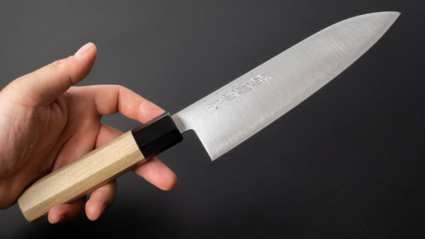 Hitohira Imojiya TH Blue Super Santoku Ho Wood Handle - Tetogi
