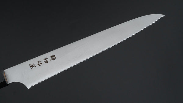 Hitohira Imojiya TH Stainless Bread Knife 240mm Teak Handle (Wa) - Tetogi