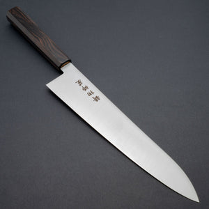 Hitohira Imojiya TH Stainless Gyuto 240mm Ebony Handle (Wa) - Tetogi