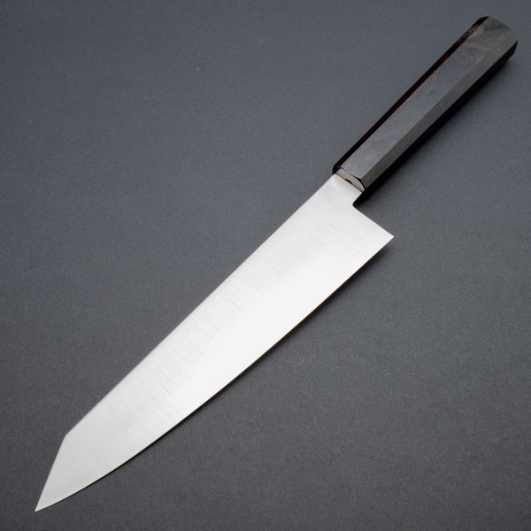 Hitohira Imojiya TH Stainless Kiritsuke Gyuto 210mm Ebony Handle (Wa) - Tetogi