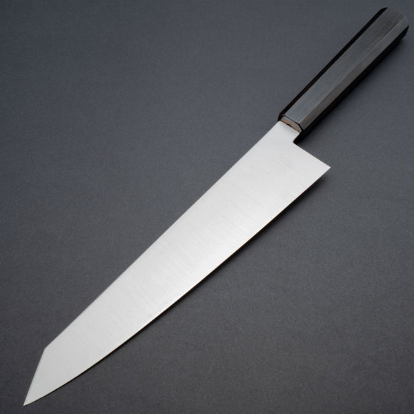 Hitohira Imojiya TH Stainless Kiritsuke Gyuto 240mm Ebony Handle (Wa) - Tetogi