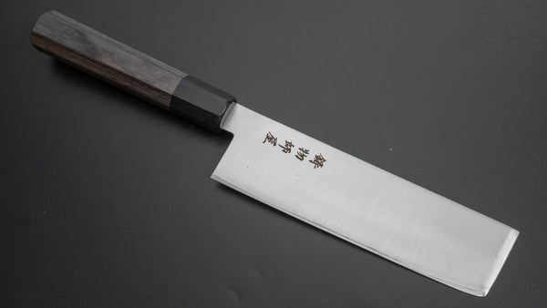 Hitohira Imojiya TH Stainless Nakiri 160mm Pakka Handle (Wa) - Tetogi