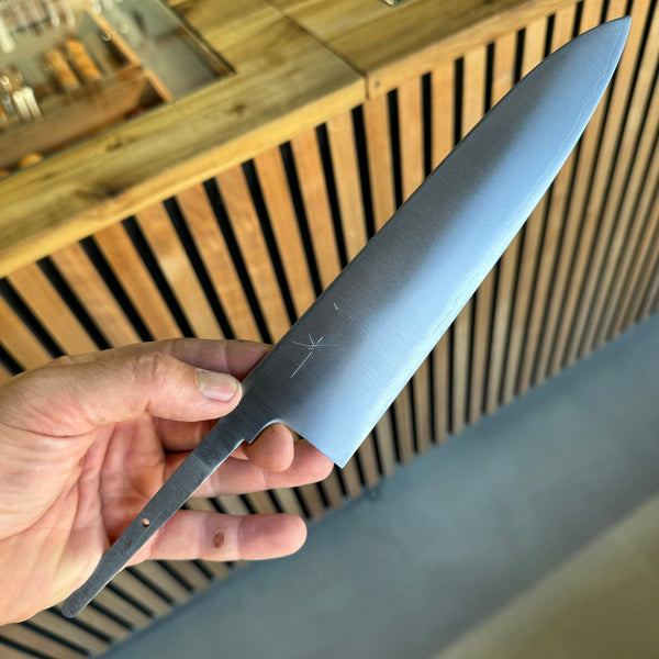 Hitohira Kikuchiyo Gosaku Silver #3 Gyuto 210mm (No Handle) - Tetogi