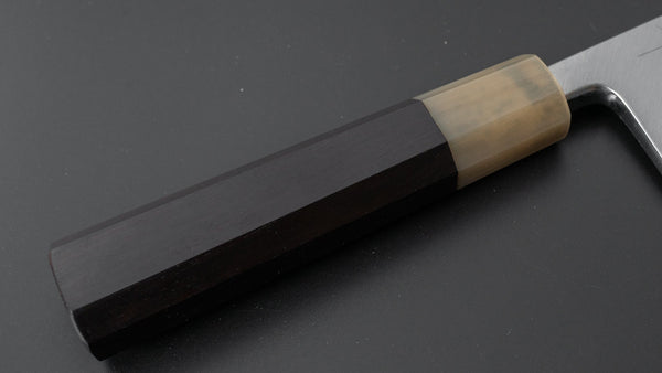 Hitohira Kikuchiyo Manzo Blue #2 Deba 165mm Ebony Handle (Saya) - Tetogi