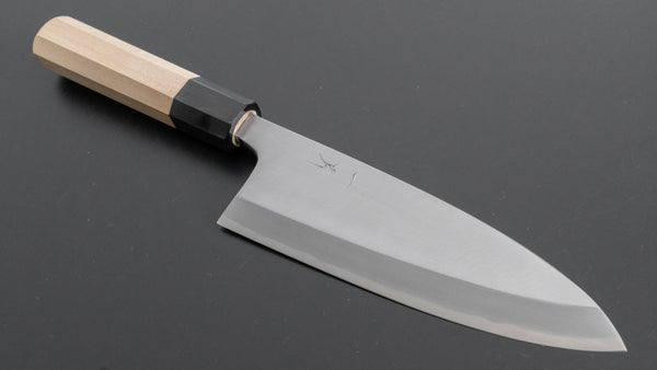 Hitohira Kikuchiyo Manzo Blue #2 Deba 165mm Ho Wood Handle (Saya) - Tetogi