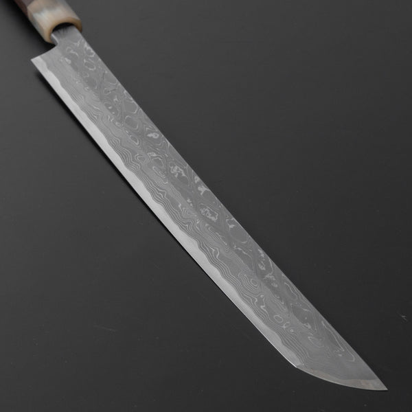 Hitohira Kikuchiyo Mosuke Kikko Blue 1 Yanagi Sakimaru 300mm Ziricote Handle (Saya) - Tetogi