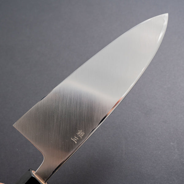 Hitohira Kikuchiyo Rikichi Silver #3 Deba 150mm Ho Wood Handle (Saya) - Tetogi