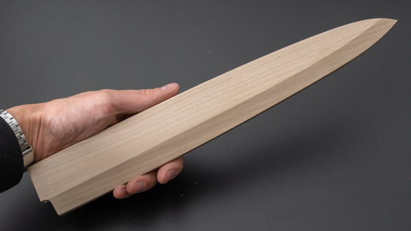 Hitohira Mumei Ho Wood Saya Yanagiba 300mm - Tetogi