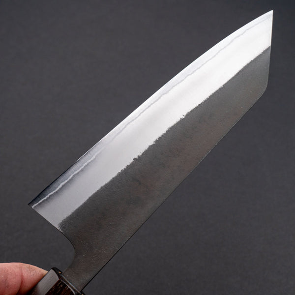 Hitohira Nihei White 2 Stainless Clad Kurouchi Bunka 165mm Chestnut Handle - Tetogi