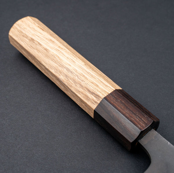 Hitohira Nihei White 2 Stainless Clad Kurouchi Bunka 165mm Chestnut Handle - Tetogi