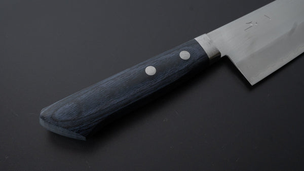 Hitohira NM Migaki Santoku 170mm Blue Pakka Handle - Tetogi
