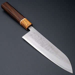 Hitohira NM V10 Damascus Santoku 170mm Ziricote Handle Product vendor