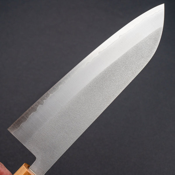 Hitohira NM VG - 1 Nashiji Santoku 165mm Oak Handle - Tetogi