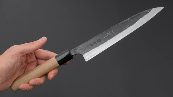 Hitohira Onihiro Blue 1 Petty 180mm Ho Wood Handle (D-Shape) - Tetogi