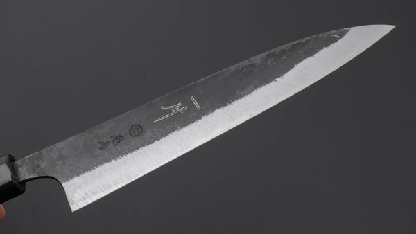 Hitohira Onihiro Blue 1 Petty 180mm Ho Wood Handle (D-Shape) - Tetogi