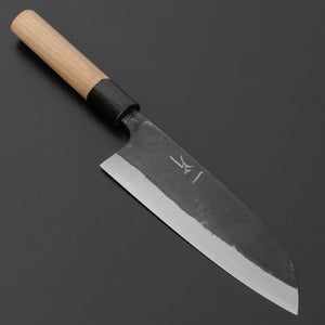 Hitohira Onihiro White 1 Santoku 150mm Ho Wood Handle (D - Shape) - Tetogi