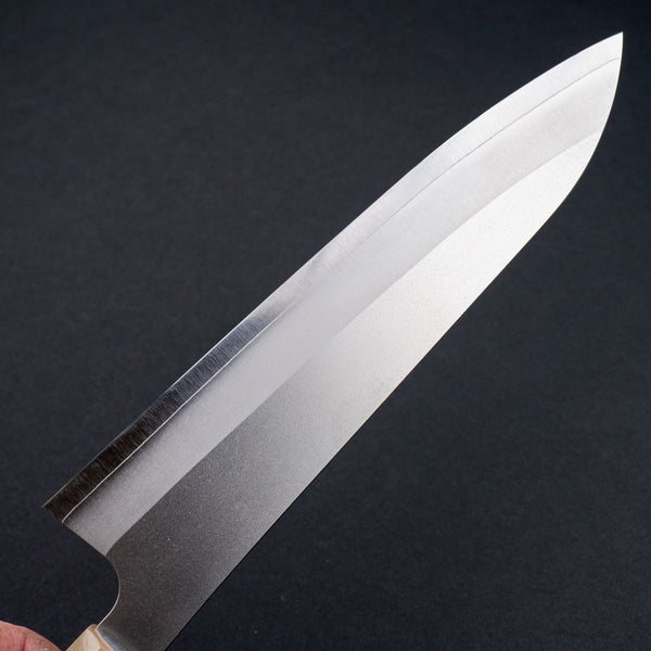 Hitohira Silver 3 Nashiji Gyuto 210mm Ebony Handle - Tetogi