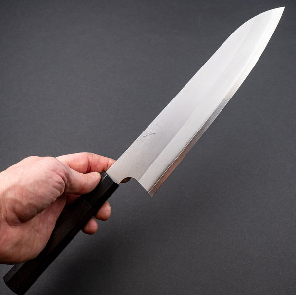 Hitohira Silver 3 Nashiji Gyuto 240mm Ebony Handle - Tetogi