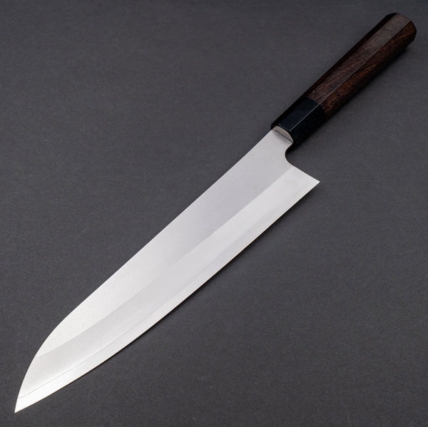 Hitohira Silver 3 Nashiji Gyuto 240mm Ebony Handle - Tetogi