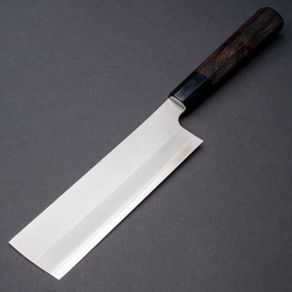 Hitohira Silver 3 Nashiji Nakiri 165mm Ebony Handle - Tetogi