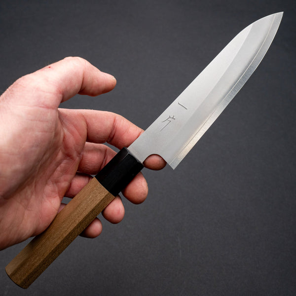 Hitohira Silver 3 Nashiji Petty 135mm Ho Wood Handle - Tetogi