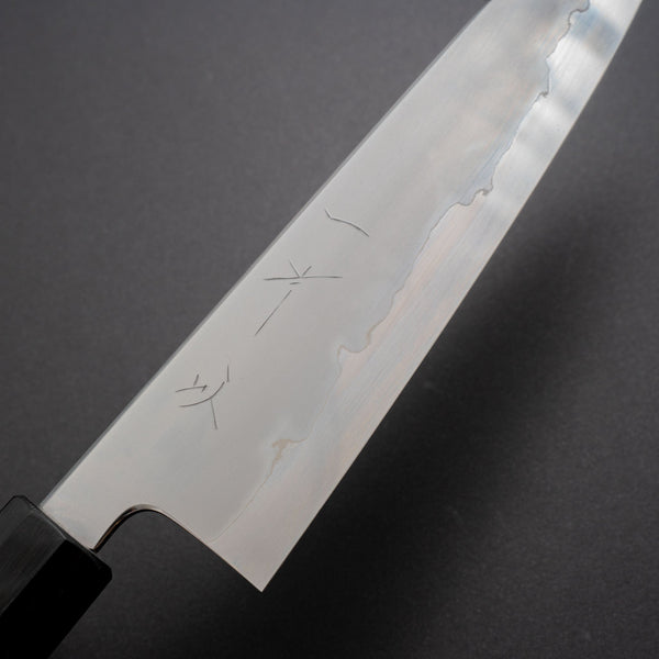 Hitohira Tanaka Izo Blue #1 Stainless Clad Gyuto 210mm Ziricote Handle - Tetogi