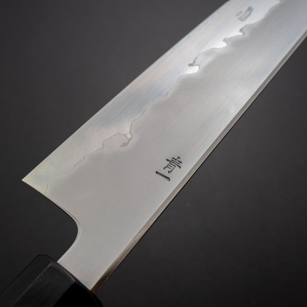 Hitohira Tanaka Izo Blue #1 Stainless Clad Gyuto 210mm Ziricote Handle - Tetogi