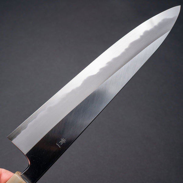 Hitohira Tanaka Kyuzo Blue 1 Migaki Gyuto 210mm Ziricote Handle - Tetogi