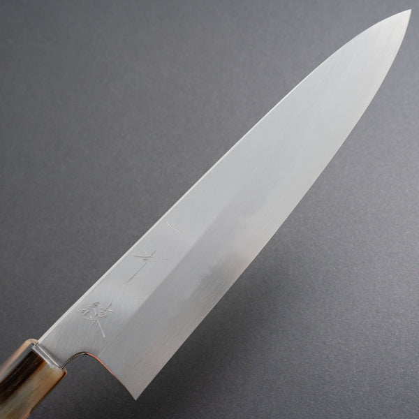 Hitohira Tanaka Ren White #2 Gyuto 210mm Ebony Handle - Tetogi