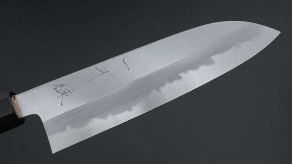 Hitohira Tanaka Ren White #2 Santoku 180mm Ho Wood Handle - Tetogi