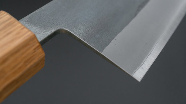 Hitohira TD Blue #2 Stainless Clad Kurouchi Gyuto 210mm Wenge Handle - Tetogi