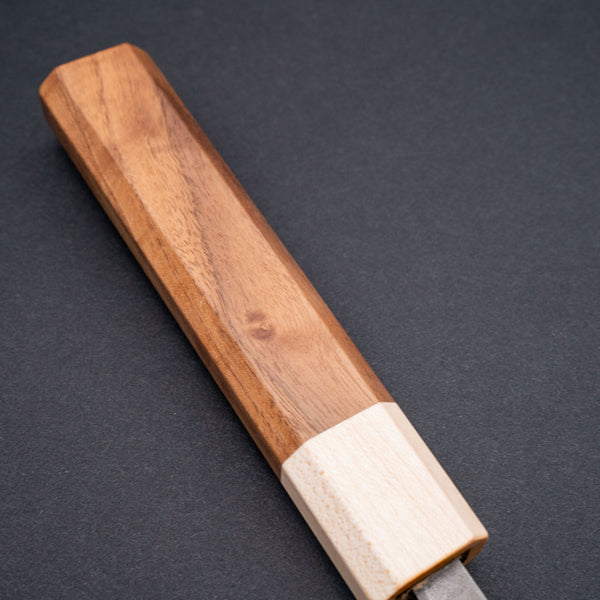 Hitohira TD Blue 2 Stainless Clad Nashiji Sujihiki 240mm Walnut Handle - Tetogi