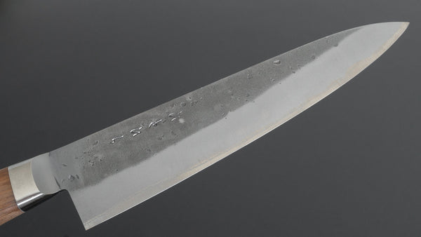 Hitohira TD Blue 2 Stainless Clad Nashiji Yo Gyuto 180mm Walnut Handle - Tetogi