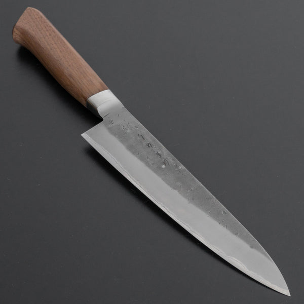 Hitohira TD Blue 2 Stainless Clad Nashiji Yo Gyuto 180mm Walnut Handle - Tetogi