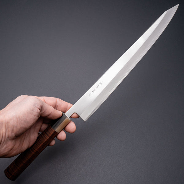 Hitohira TD SLD Migaki Sujihiki 270mm Riisgaard Mulga Handle - Tetogi