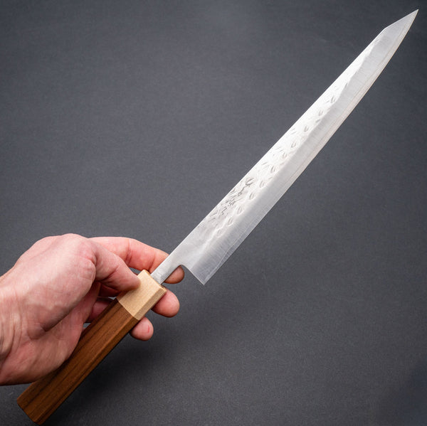 Hitohira TD SLD Tsuchime Sujihiki 270mm Walnut Handle - Tetogi