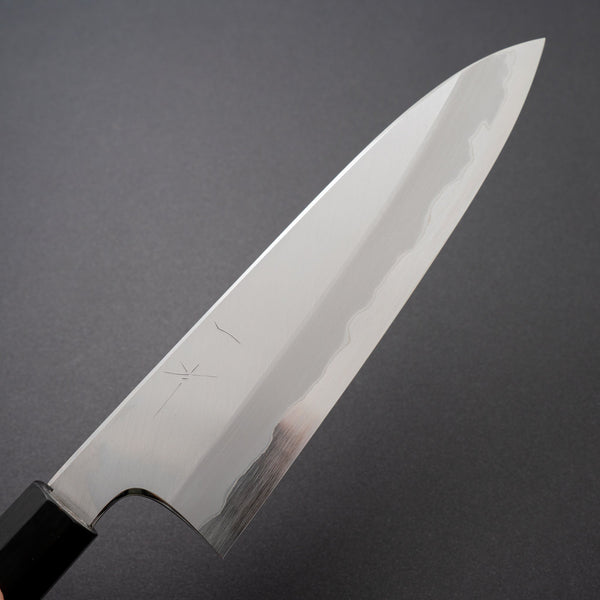 Hitohira Togashi Blue #1 Stainless Clad Migaki Gyuto 210mm Ziricote Handle - Tetogi