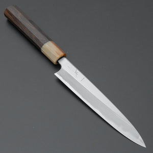 Hitohira Togashi Blue #1 Stainless Clad Migaki Petty 165mm Ziricote Handle - Tetogi