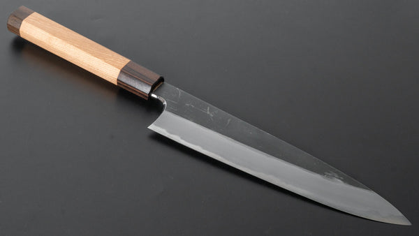 Hitohira Togashi Blue #2 Kurouchi Gyuto 210mm Cherry Wood Handle (Ebony End) - Tetogi